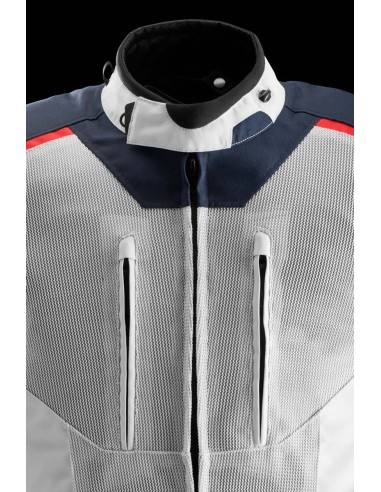 Chaqueta Furygan Brooks Vented+ | Azul-perla-rojo
