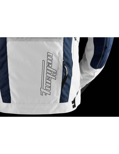 Chaqueta Furygan Brooks Vented+ | Azul-perla-rojo