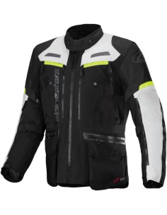 Chaqueta Alpinestars Bogota Pro Drystar | Negro-gris hielo-amarillo fluor