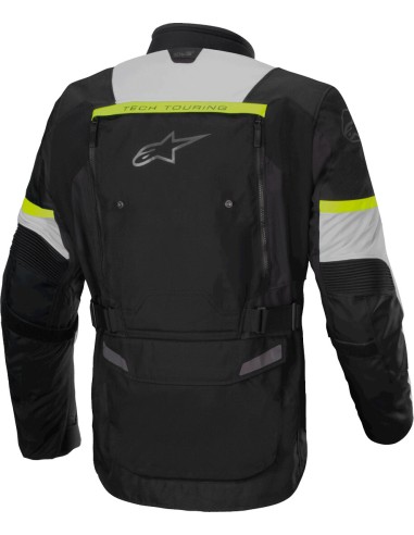 Chaqueta Alpinestars Bogota Pro Drystar | Negro-gris hielo-amarillo fluor