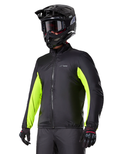 Chaqueta Alpinestars Bogota Pro Drystar | Negro-gris hielo-amarillo fluor