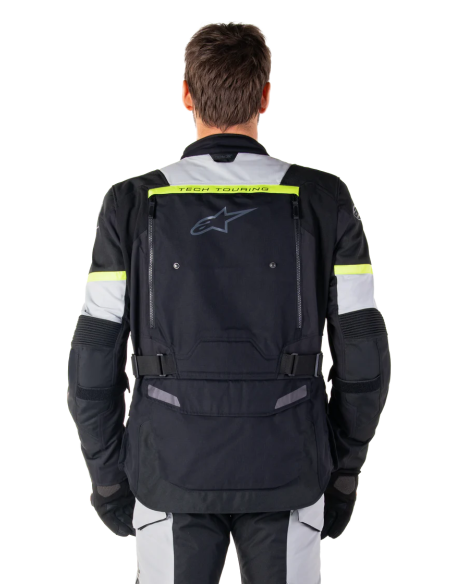 Chaqueta Alpinestars Bogota Pro Drystar | Negro-gris hielo-amarillo fluor