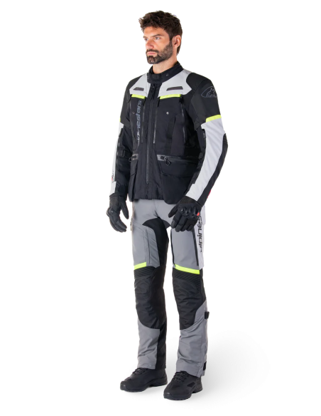 Chaqueta Alpinestars Bogota Pro Drystar | Negro-gris hielo-amarillo fluor