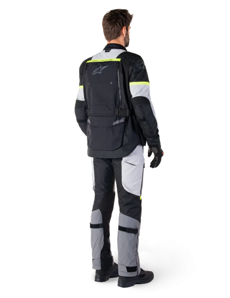 Chaqueta Alpinestars Bogota Pro Drystar | Negro-gris hielo-amarillo fluor