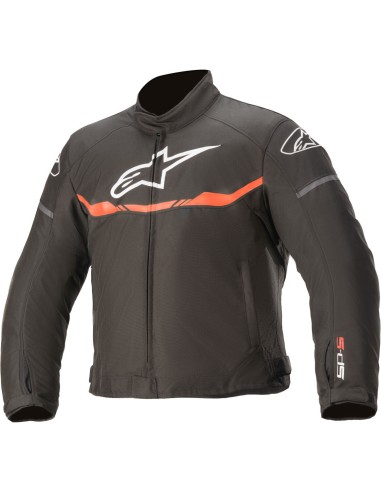 Chaqueta Alpinestars Youth T-SP S Waterproof | Negro y rojo fluor
