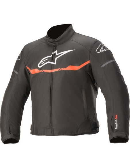 Chaqueta Alpinestars Youth T-SP S Waterproof | Negro y rojo fluor