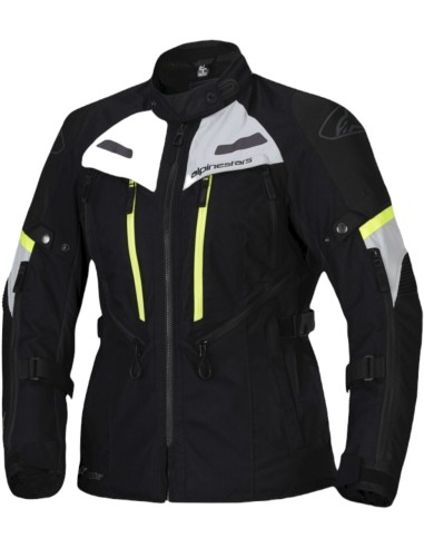 Chaqueta Alpinestars Stella Bogota Pro Drystar | Negro-gris hielo-amarillo fluor