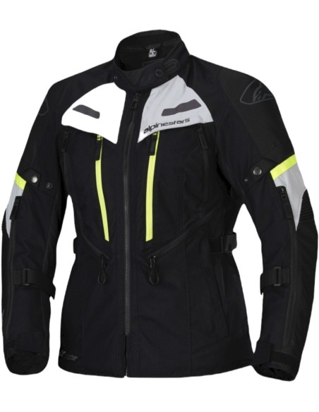 Chaqueta Alpinestars Stella Bogota Pro Drystar | Negro-gris hielo-amarillo fluor