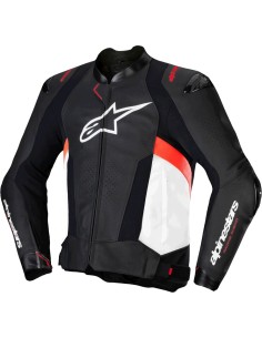 Chaqueta Alpinestars Missile V3 | Negro-blanco-rojo fluor