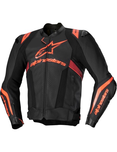 Chaqueta Alpinestars Missile V3 Ignition | Negro-rojo fluor-rojo oscuro