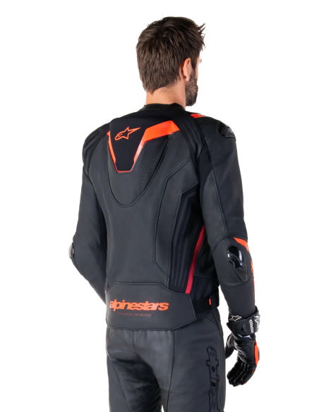 Chaqueta Alpinestars Missile V3 Ignition | Negro-rojo fluor-rojo oscuro