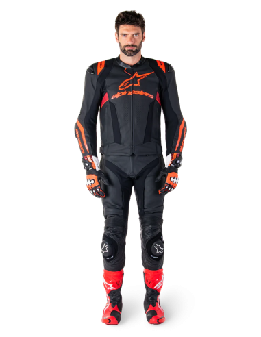 Chaqueta Alpinestars Missile V3 Ignition | Negro-rojo fluor-rojo oscuro