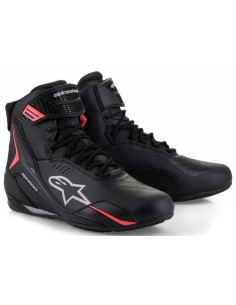 Zapatillas Alpinestars Stella Faster-4 Drystar | Negro-gris-coral fluor