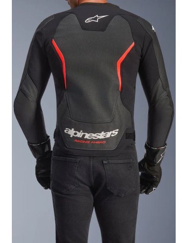 Chaqueta Alpinestars GP Force V2 Airflow | Negro y rojo fluor