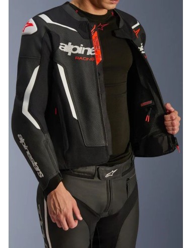 Chaqueta Alpinestars GP Force V2 Airflow | Negro y blanco