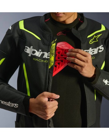 Chaqueta Alpinestars GP Force V2 Airflow | Negro y amarillo fluor
