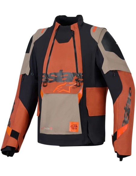 Chaqueta Alpinestars Halo Pro DS XF Laminated | Nogal-óxido-negro