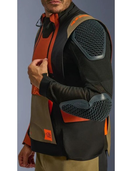 Chaqueta Alpinestars Halo Pro DS XF Laminated | Nogal-óxido-negro