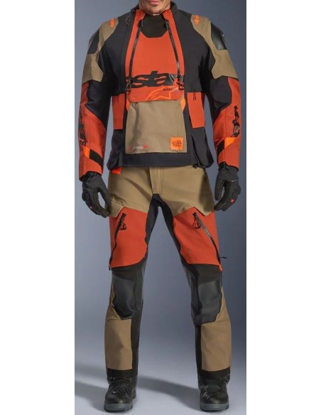 Pantalón Alpinestars Halo Pro DS XF Laminated | Nogal-óxido-negro