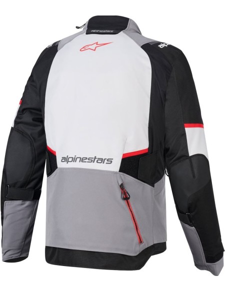 Chaqueta Alpinestars Andes V4 Drystar | Gris oscuro-gris hielo-negro-rojo brillante