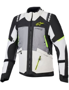 Chaqueta Alpinestars Andes V4 Drystar | Gris oscuro-gris hielo-negro-amarillo fluor