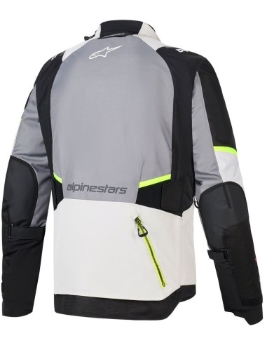 Chaqueta Alpinestars Andes V4 Drystar | Gris oscuro-gris hielo-negro-amarillo fluor
