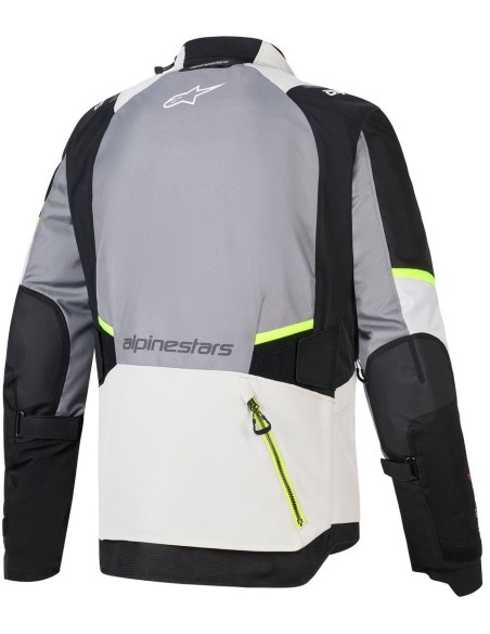 Chaqueta Alpinestars Andes V4 Drystar | Gris oscuro-gris hielo-negro-amarillo fluor