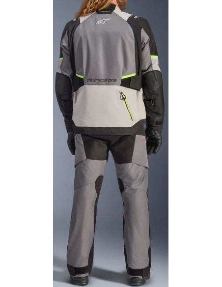 Chaqueta Alpinestars Andes V4 Drystar | Gris oscuro-gris hielo-negro-amarillo fluor