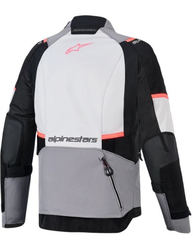 Chaqueta Alpinestars Stella Andes V4 Drystar | Gris oscuro-gris hielo-negro-coral fluor