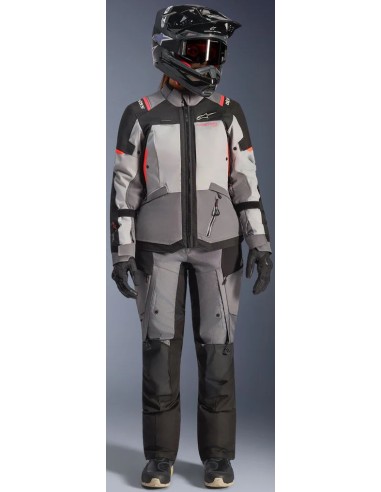 Chaqueta Alpinestars Stella Andes V4 Drystar | Gris oscuro-gris hielo-negro-coral fluor