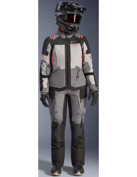 Chaqueta Alpinestars Stella Andes V4 Drystar | Gris oscuro-gris hielo-negro-coral fluor