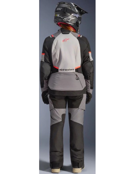 Chaqueta Alpinestars Stella Andes V4 Drystar | Gris oscuro-gris hielo-negro-coral fluor