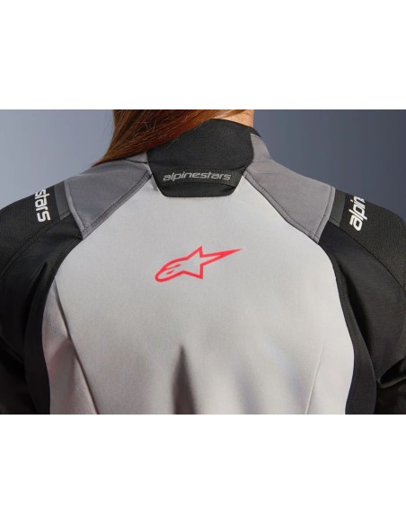Chaqueta Alpinestars Stella Andes V4 Drystar | Gris oscuro-gris hielo-negro-coral fluor