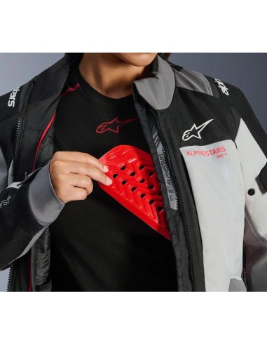 Chaqueta Alpinestars Stella Andes V4 Drystar | Gris oscuro-gris hielo-negro-coral fluor