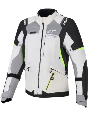 Chaqueta Alpinestars Stella Andes V4 Drystar | Gris hielo-gris oscuro-negro-amarillo fluor