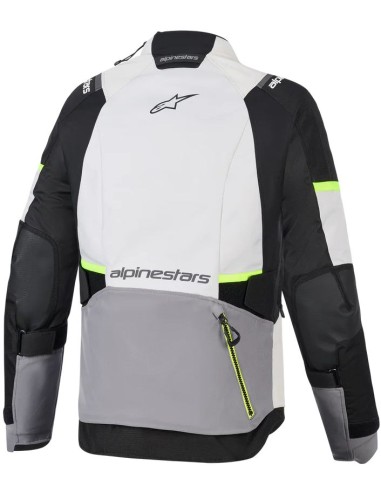 Chaqueta Alpinestars Stella Andes V4 Drystar | Gris hielo-gris oscuro-negro-amarillo fluor