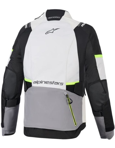 Chaqueta Alpinestars Stella Andes V4 Drystar | Gris hielo-gris oscuro-negro-amarillo fluor