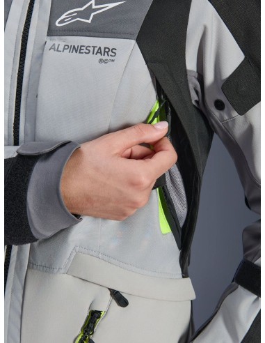 Chaqueta Alpinestars Stella Andes V4 Drystar | Gris hielo-gris oscuro-negro-amarillo fluor