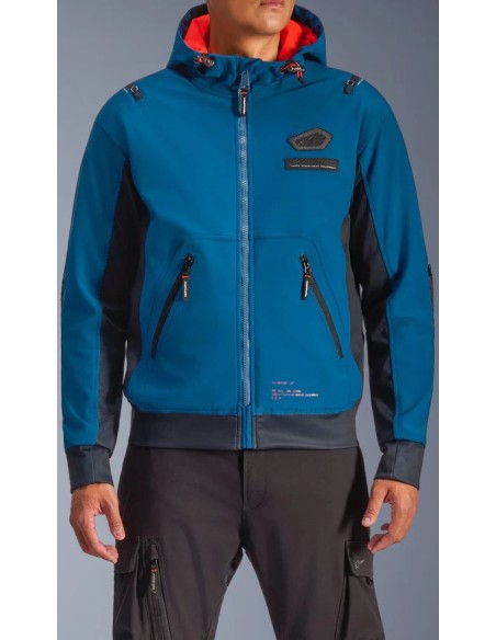 Chaqueta Alpinestars Moblast Waterproof | Gasolina oscuro y azul marino oscuro