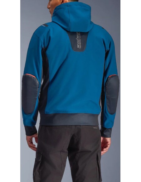 Chaqueta Alpinestars Moblast Waterproof | Gasolina oscuro y azul marino oscuro