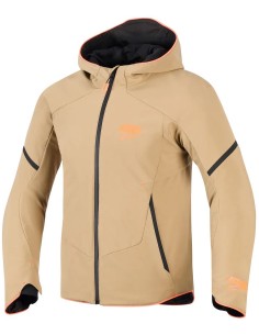 Chaqueta Alpinestars Aeroshell Waterproof | Caqui oscuro-negro-naranja fluor