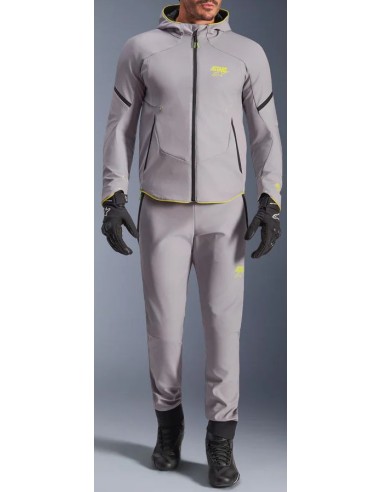 Chaqueta Alpinestars Aeroshell Waterproof | Gris medio y amarillo fluor