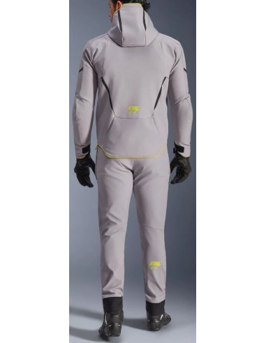 Chaqueta Alpinestars Aeroshell Waterproof | Gris medio y amarillo fluor