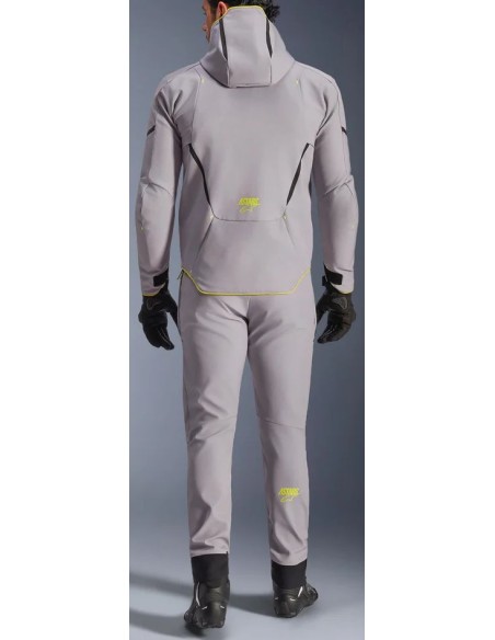 Chaqueta Alpinestars Aeroshell Waterproof | Gris medio y amarillo fluor