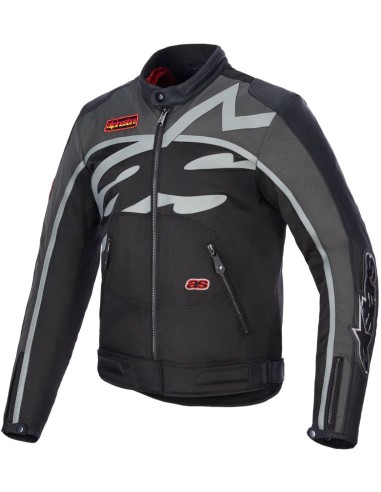Chaqueta Alpinestars Axton | Antracita negra y mandarina roja