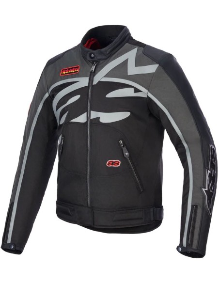 Chaqueta Alpinestars Axton | Antracita negra y mandarina roja