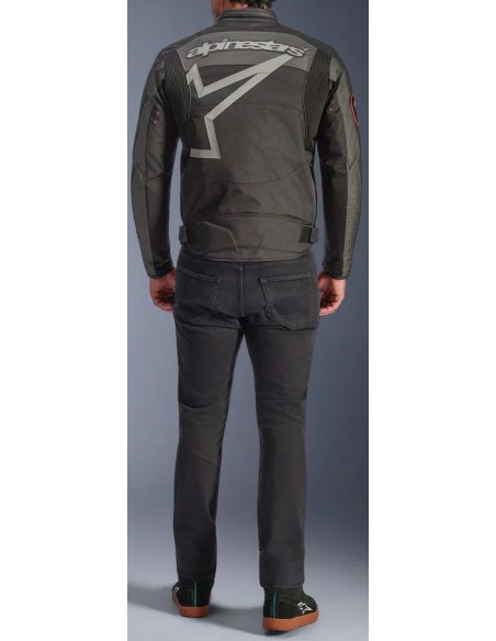 Chaqueta Alpinestars Axton | Antracita negra y mandarina roja