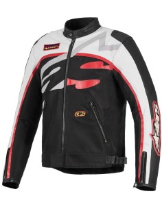 Chaqueta Alpinestars Axton | Negro-blanco-rojo brillante
