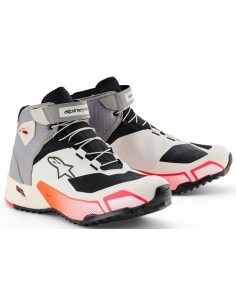 Zapatillas Alpinestars Stella CR-X Drystar | Blanco-gris-negro-rosa diva