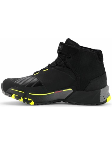Zapatillas Alpinestars CR-X Drystar | Negro-gris oscuro-amarillo fluor